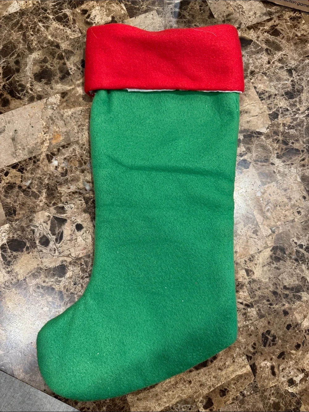Disney Mickey Mouse Festive Green and Red Christmas Stocking